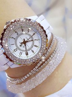 Stylish Watches For Girls, Ceramic Japanese, Ladies Wrist Watch, Watch Diamond, Watch Luxury, Womens Watches Luxury, Girls Watches, Watches Unique