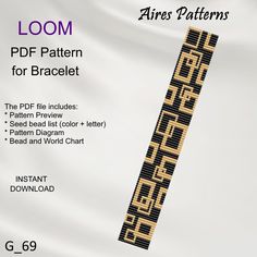 an image of a pattern for bracelets on the cover of a book with instructions