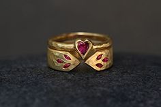 Cathy Waterman | Rings Heart Shaped Engagement Rings Vintage, Ethereal Ring Engagement, Non Traditional Wedding Rings Vintage, Cool Piercing Ideas, Jewelry Tour, Engagement Stones, Nesting Rings, Cathy Waterman Ring, Womens Wedding Ring Sets