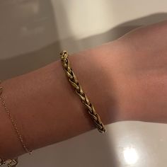 Beautiful Gold Bracelet; Perfect Addition To Any Bracelet Stack; Good Condition; Easy Closure Bracelet Stack, Gold Bracelet, Women Accessories, Bracelet, Gold, Color