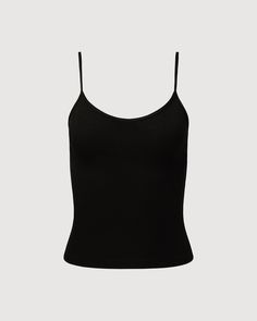 Black Black V-neck Top With Delicate Straps, Fitted V-neck Camisole With Adjustable Straps, Black V-neck Tank Top With Adjustable Straps, Basic Tank Top With Spaghetti Straps And Built-in Bra, Basic Camisole With Built-in Bra, Fitted V-neck Tank Top With Delicate Straps, Chic Elastane Tank Top With Spaghetti Straps, Chic Tank Top With Spaghetti Straps, Elastane Cami Tank Top With Adjustable Straps