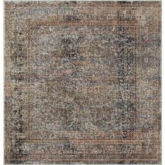 an area rug with various colors and patterns