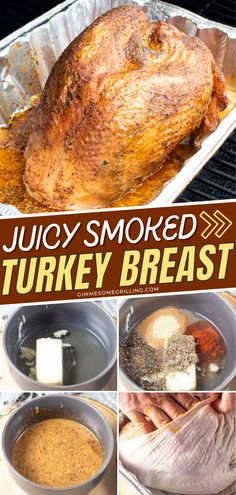 Easter dinner, Smoked cooking Smoked Turkey With Stuffing, Smoked Turkey Roast, Smoked Turkey On The Traeger, How To Cook A Smoked Turkey, Cooking A Smoked Turkey, Traeger Thanksgiving Turkey, Turkey In Smoker Recipe, Turkey In The Traeger