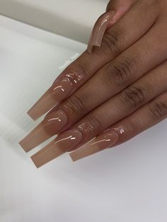 Unique Coffin Nail Designs, Clear Nude Acrylic Nails, Maquillage On Fleek, Broken Nails, Long Acrylic Nails Coffin, Exotic Nails, Long Square Acrylic Nails, Bling Acrylic Nails, Nail Beauty