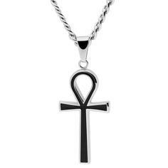 * Nickel-free
 * Adjustable length
 * Surgical-grade stainless steel Egyptian Cross, Ankh Pendant, Key Of Life, The Circle Of Life, Men's Necklaces, S Necklace, Zodiac Sign Necklace, Larimar Stone, Round Pendant Necklace