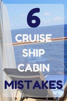 a boat with the words 6 cruise ship cabin mistakes on it's side