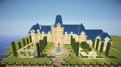 an image of a large house in minecraft