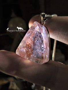 "► SIZE: * 1 1/4 inches SUPER 7 LORE Super Seven is a stone of higher consciousness. Comprised of the minerals that make up seven other gemstones, Super Seven is also known as Melody's Stone. A combination of amethyst, clear quartz, smoky quartz, rutile, geothite, lepidocrocite, and cacoxinite makes this a powerful stone that is much sought after. Super Seven aligns, balances, energizes the chakras and the aura to the highest vibration and raises the vibration of any crystal in its vicinity. Whe Spiritual Healing Jewelry With Natural Inclusions, Spiritual Jewelry With Natural Sunstone, Spiritual Sunstone Jewelry As A Gift, Spiritual Sunstone Jewelry For Gift, Handmade Sunstone Jewelry For Healing, Highest Vibration, Gem Silica, Higher Consciousness, Necklace Crystal