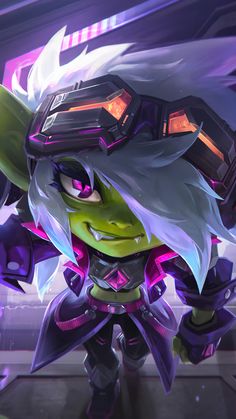 Edgy Drawings, Goblin Female, League Of Legends Heroes, League Legends, Goblin Art, Loud House Characters, League Of Legends Characters, Splash Art, Wallpaper Trends