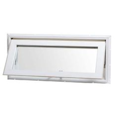 an image of a white window with no glass on the top and bottom part,