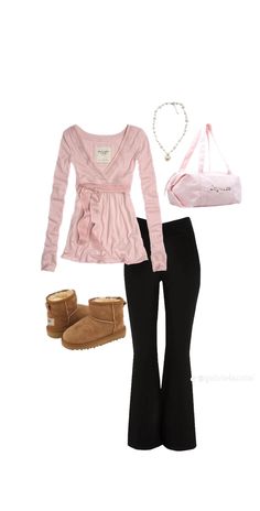 Coqqette Girl Outfit, Y2k Ugg Outfit, Girly Autumn Outfits, Picture Day Outfits, Cute Lazy Day Outfits, Mama Style, Victoria Secrets, Winter Fits