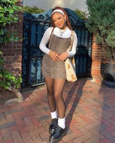 Soft Girl Aesthetic Outfit Pastel, Colorful Outfits Black Women, Medium Girl Outfits, Black Women Outfits, Dress Outfits Ideas, Back To School Outfit Ideas, Outfit Ideas 2024, Fashion 90s