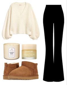 Fall Clean Outfits, Vinilla Girl Outfit Ideas, Clean Girl Pants, Christmas Outfit Simple, Clean Girl Autumn Outfit, Vannila Girl Aesthetic Outfits, Vinalla Girl Outfits, Vanilla Outfit Aesthetic, Basic Clean Girl Outfits