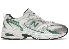 Buy and sell authentic New Balance shoes on StockX including the New Balance 530 White Nightwatch Green and thousands of other sneakers with price data and release dates. New Balance 530 White, Green New Balance, Yellow Trainers, Sneaker New Balance, Zapatillas New Balance, Baskets Nike, Cream Shoes, Green Sneakers, New Balance Sneakers