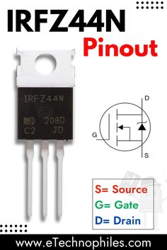 the irf244n pinout is shown