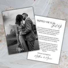 an image of a couple kissing on their wedding day with the caption's message