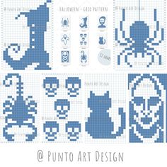 an image of pixel art in blue and white