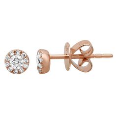 .18ct Diamond Stud Earrings by Kury - Available at SHOPKURY.COM. Free Shipping on orders over $200. Trusted jewelers since 1965, from San Juan, Puerto Rico. Diamond Stud Earrings, Diamond Stud, Rose Gold Earrings, Gold Studs, Gold Earrings Studs, Round Cut Diamond, Diamond Earrings Studs, Diamond Studs, Yellow Color