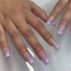 coffin purple nails Fun Purple Nails, Purple Coffin Nails, Purple Nails Ideas, Purple Nail Ideas, Light Purple Nails, Chic Manicure, Purple Palette, Purple Nail Art, Lilac Nails