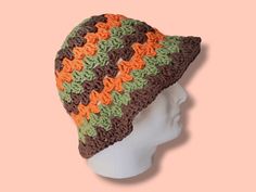 These handmade crochet bucket hats are 70s inspired and made with 100% cotton yarn. Cotton is machine washable, however with any cotton some shrinkage may occur in hot water or dryer. To prevent this either handwash/machine wash in cold water and lay flat to dry. The cotton blend is light and breathable so these hats are wonderful in the spring and summer! Retro One Size Bucket Hat For Beach, Retro One-size Bucket Hat For Beach, Retro Spring Bucket Hat, Retro Crochet Bucket Hat For Vacation, Retro Crochet Hat For Summer, Retro Summer Crochet Hat, Retro Handmade Crochet Hat For Beach, Retro Crochet Bucket Hat For The Beach, Handmade Retro Crochet Hat For Beach