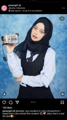 Old School Outfits, High School Outfits, American School, School Yearbook, Muslimah Fashion Outfits, Outfit Hijab