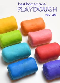 the best homemade playdough recipe is made with only four ingredients and it's so easy to make