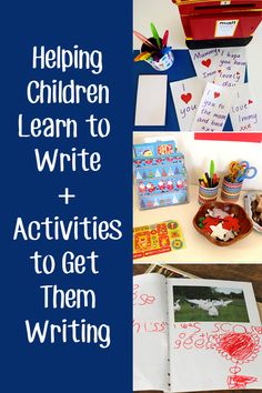 children learn to write and activities to get them writing