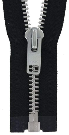 Ohio Travel Bag Zippers #9 Jacket Zipper 30in Black With Aluminum, #9JK-30-BLK-N 9JK-30-BLK-N Black Teeth, Studs And Spikes, Purse Hardware, Leather Repair, Black Tape, Zip Puller, Jacket Zipper, Leather Cuts, Sleeping Bags