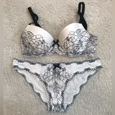 Nwot. Dream Angels Demi Cup Bra & Matching Panty. Discontinued, Vintage Style. Bra Is 32c, Panty Is Size S/P. Retro Bra And Panties, Panties And Bra Set, Bras And Panties Vintage, Bras And Panties Victoria's Secret, Couple Bra, Bra And Brief Sets, Panties And Bras, Panties Bra, Bra Outfit