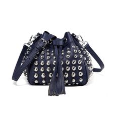 The Jolyn Studded Bucket handbag is for the chic and on-the-go woman. Bucket Handbags, Mini Bucket Bags, Drawstring Bucket Bag, Croc Leather, Leather Handbags Crossbody, Hand Strap, Classic Bags, Leather Handbags Tote, Structure Design