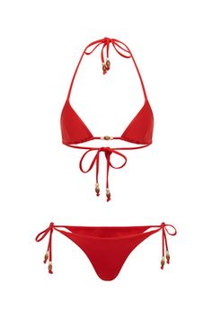 BAHAMA TOP - RED Cute Summer Bikinis, Red Bathing Suit, Baithing Suits, Swimsuit Inspo, Beach Clothes, Triangle Swimsuit, Cute Bathing Suits, Red Swimsuit, Summer Bikinis