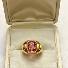 Size 7.5 Tested 10k Gold And Authentic Pink Tourmaline Gold And Pink, Pink Tourmaline, 10k Gold, Womens Jewelry Rings, Tourmaline, Limited Time, Size 7, Womens Sizes, Women Jewelry