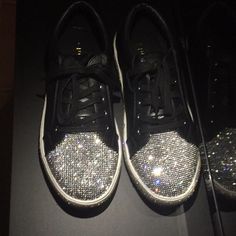 Sizes Selling Out! Pictures Do It No Justice... The Sparkle Is Real! I Get Compliments On These Every Single Day That I Wear Them Every Single Day. Glamorous Sparkly Sneakers That Will Turn Heads. Dress Up Or Down! Brand New In Box! Fits True To Size... Perfect For Wide Feet... You Don't Need To Go 1/2 Size Up Unless That Is Your True Size. - See Other Listing For The Sneakers In White. Black Sneakers Black Sneakers, Superga Sneaker, Womens Shoes Sneakers, Shoes Sneakers, Brand New, Women Shoes, Sneakers, Women Shopping, How To Wear