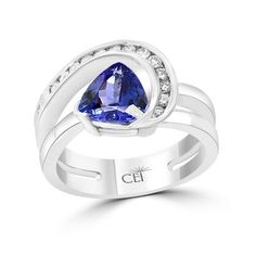 Effy Diamond And Tanzanite Ring In 14K White Gold, 7 Effy Tanzanite Rings, Gold Rings Jewelry, Tanzanite Ring, Gold Jewelry, Jewelry Rings, Fine Jewelry, White Gold, Ring, Gold