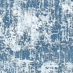 an abstract blue and white rug