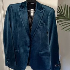 Express Blue Velvet Blazer Size 40r Slim. “Your New Years Outfit!” Never Worn New With Tags Beautiful Blue Velvet Suit Men Wedding, Blue Velvet Suit Men, Velvet Suit Men, Mens Velvet Blazer, Grey Blue Suit, Blue Sports Jacket, Blue Velvet Suit, Blue Velvet Blazer, Slim Blazer