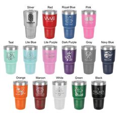 the color options for this tumbler cup