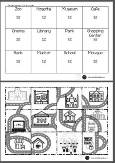 worksheet for the road map to help students learn how to read and write