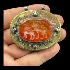 WE FREELY SHIP ALL OUR ITEMS TO ALL  OUR THE WORLD  Thank you for visting My Etsy Store, if you have any questions Fell free to ask me Via Etsy Message Thank you 😊 Roman Antique, Carnelian Agate, Mail Post, Stacked Necklaces, Old Stone, Brass Pendant, Coin Pendant, Agate Stone, Handmade Silver