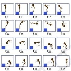 an exercise chart showing how to do the splits