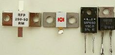 several different types of electronic components hanging on a wall