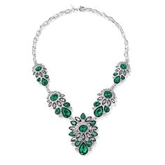 Dazzle a crowd! This beautiful statement necklace brings a new meaning to statement with more shining jewels than you thought possible!Introducing the Shine Like a Crystal Collection: The lavish look of sparkling emeralds and crystals adds an opulent flourish to your festive dress. Complete this exquisite collection with the Shine Like A Crystal Ring, Shine Like a Crystal Earrings and Shine Like a Crystal Necklace and Earring Gift Set.FEATURES• 16 1/2" long with a 3 1/2" extender& $19.99 Festive Dress, Avon Business, Stained Glass Jewelry, Avon Products, Emerald City