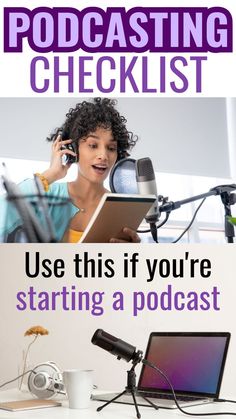 Podcasting Checklist - use this if you're starting a podcast Podcast Checklist, Podcast Planning, Importance Of Self Care, Podcast Setup, Successful Podcast, Podcast Tips, Podcast Topics, Podcast Studio, Website Tips