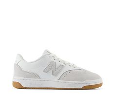 New Balance BB80 Women's Sneaker  Hold court, beautifully, in the BB80 women's Sneaker from New Balance. Featuring a suede & faux leather upper with perfing on the toe and along the sides for breathability, this low-cut Sneaker also has a contrasting N logo in large detail. The removable insole cushions with the Rubber midsole absorbing impact as you breeze through your day.   Leather/synthetic upper   Lace-up closure   Perfing details   Removable foam insole Grey New Balance, New Balance Womens, N Logo, Rack Room Shoes, Rack Room, Athletic Sneakers, Low Cut, New Balance, Womens Sneakers