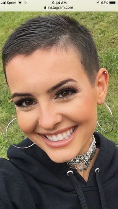 Hair Short Cuts, Super Short Pixie, Pixie Undercut, Super Short Haircuts, Shaved Hair Cuts, Chemo Hair, Buzzed Hair, Really Short Hair, Super Short Hair