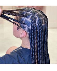 31 Box Braids Ideas for Black Women [KNOTLESS] 50 Inch Box Braids, Womens Box Braids, Medium Thick Knotless Box Braids, Median Size Knotless Braids, Few Knotless Braids, Long Box Braids Medium Size, Medium Knotless Braids With Designs, Medium Braid Styles For Black Women, Knotless Box Braids Medium Big Parts