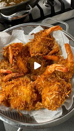 some fried food is sitting on a plate