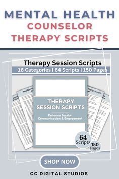 Unlock the full potential of your therapeutic practice with our comprehensive Therapy Scripts Toolkit. This resource provides ready-to-use scripts for numerous therapeutic modalities, making it ideal for planning and executing effective sessions. Improve your practice’s effectiveness; shop now and get started. Mindfulness Therapy, Mental Health Counselor, Counseling Office, Therapist Office, Therapy Worksheets, Therapy Tools, School Counselor