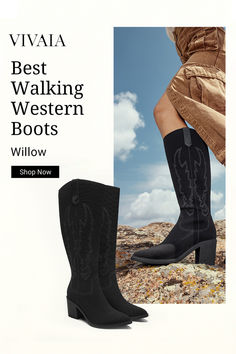 ❤️New season, new style staple! Introducing our Willow Western Boots - where fashion meets comfort flawlessly. 👢✅Wide leg shaft✅Water repellent✅Free Shipping & Returns #sandals #mules #sneakers #loafers #boots #heels #flats #shoes #womensfashion #womensshoes #fashion #outfits #ootd #sustainable #archsupport #ecofriendly #bunions #travel #winter #autumn #summer #spring #Christmas #BlackFriday #CyberMonday Vivaia Boots, Loafers Boots, Bag Accessories Diy, Travel Winter, Smart Casual Style, Boots Heels, Best Western, Flats Shoes, Flat Boots