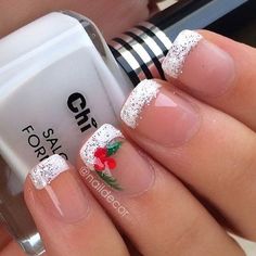 Unghie natalizie: ecco le più belle nail art ispirate al Natale! Snowflake Nails, Nails Polish, Baymax, Xmas Nails, Christmas Nail Designs, Christmas Nail, Christmas Nail Art